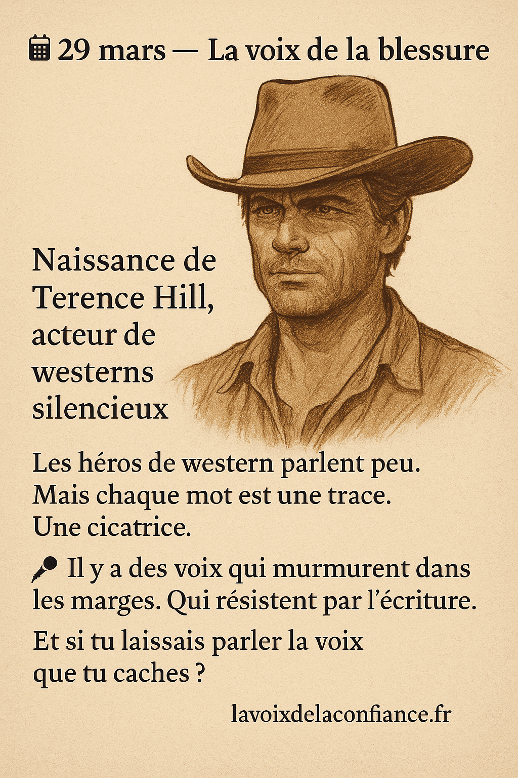 29 Mars - La parole du taiseux